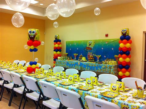 spongebob birthday party|More.